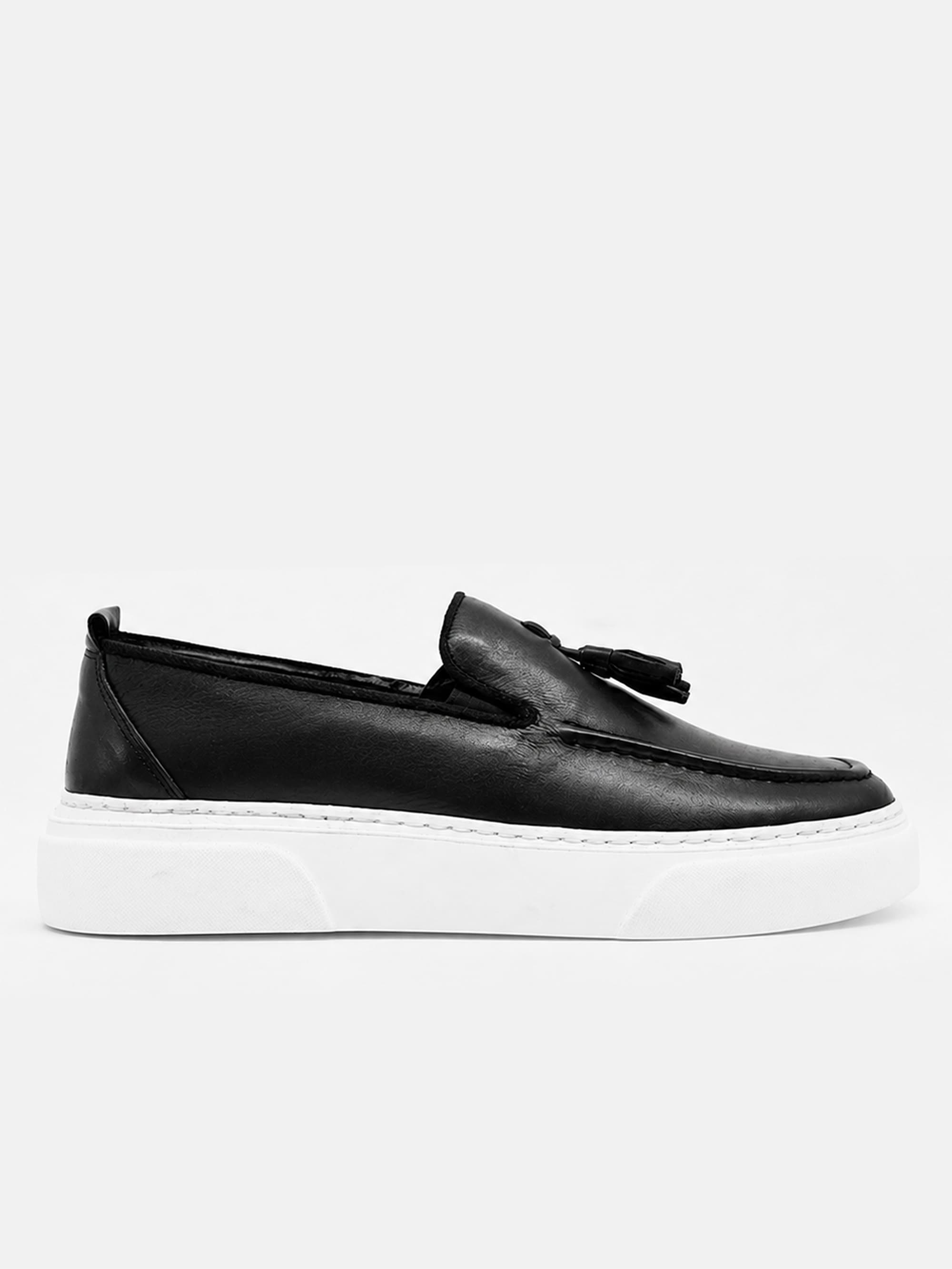 1013 - Black Leather loafer